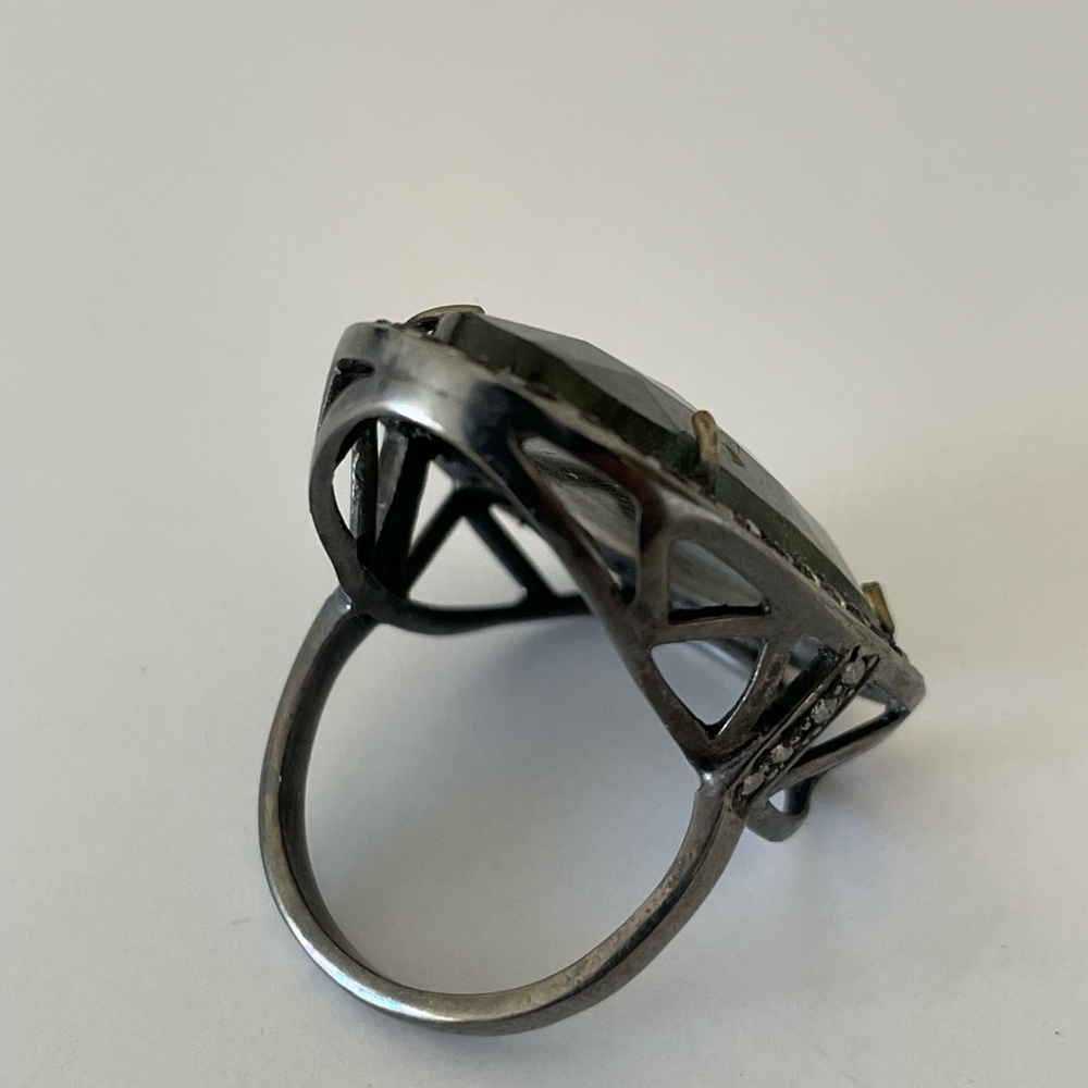 Boho Chic Labradorite Indian Ring - image 6